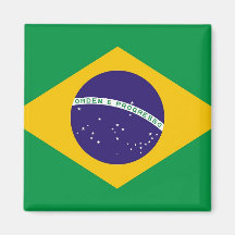 Magnet with Flag of  Brazil
