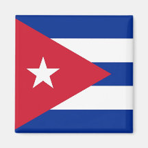 Magnet with Flag of  Cuba