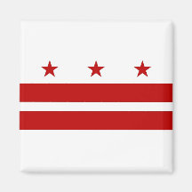 Magnet with Flag of Washington DC - USA