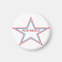 Magnet with New Mexico in a star.