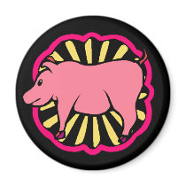 Magnet ~ Year of the Pig Boar Chinese Zodiac Sign