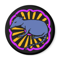 Magnet ~ Year of the Rat Rats Chinese Zodiac Sign