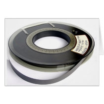 Magnetic tape reel cards