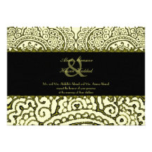 Magnificent Mehndi Mandalas (Gold Effect) Wedding Invitation