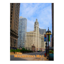 Magnificent Mile - Chicago Illinois Postcard
