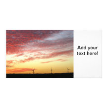 Magnificent Sky and Wind Generators Photo Card