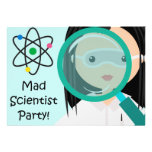 Magnifying Glass Girl Scientist Birthday Invite