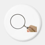 Magnifying glass magnet