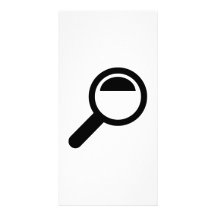 Magnifying glass photo card