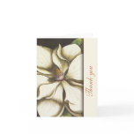 Magnolia Floral Thank You Notes Greeting Card