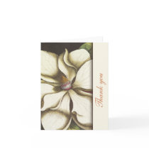 Magnolia Floral Thank You Notes Greeting Card