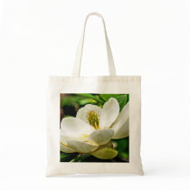Magnolia Flower Close Up Tote Bag