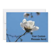 Magnolia Flower Invitation Cards Envelopes Nature
