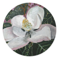 magnolia flower painting acrylic wall art sticker