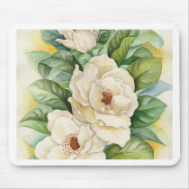 Magnolia Flower Watercolor Art - Multi Mouse Mats