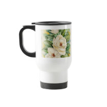 Magnolia Flower Watercolor Art - Multi Mugs