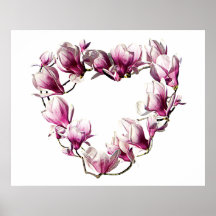 Magnolia Heart Poster