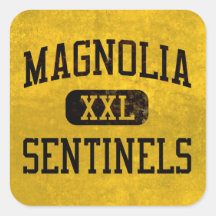 Magnolia Sentinels Athletics Square Stickers