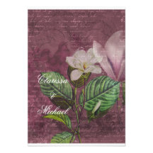 Magnolia Song RSVP Card Invitations