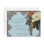 Magnolias n Bird of Paradise - Save the Date Personalized Invitations