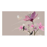 Magnolias Profile Card Business Card Templates