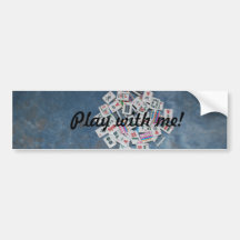 Mah Jongg Bumper sticker 3