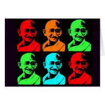 Mahatma Gandhi Collage Greeting Cards