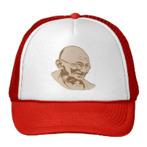 Mahatma Gandhi Portrait Hat