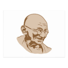 Mahatma Gandhi Portrait Postcard