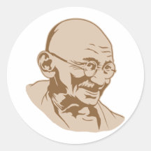 Mahatma Gandhi Portrait Sticker