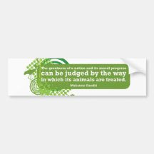 Mahatma Gandhi Quote Bumper Sticker