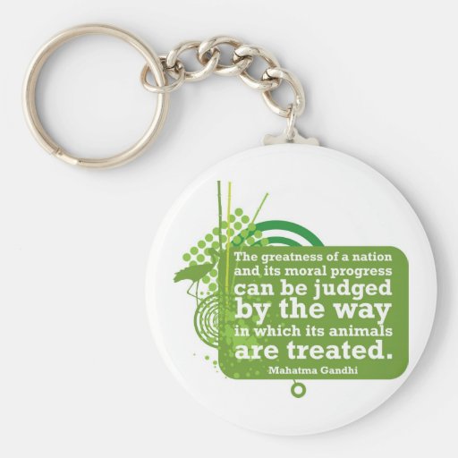 Mahatma Gandhi Quote Keychain