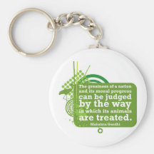 Mahatma Gandhi Quote Keychains