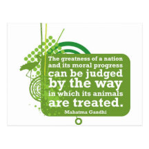 Mahatma Gandhi Quote Post Card