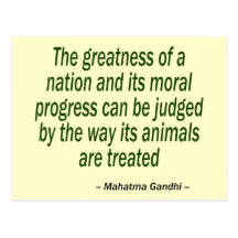 Mahatma Gandhi Quote Post Card