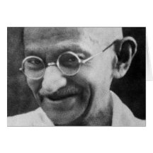 Mahatma Ghandi Portrait Photograph Cards