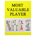 MAHJONG most valuable player letterhead