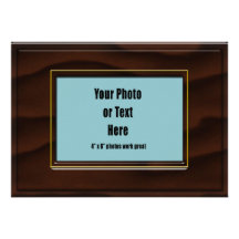 Mahogany Dark Wood Frame Customizable Personalized Invites