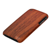 Mahogany Wood Print iPhone 3 Case-Mate Case