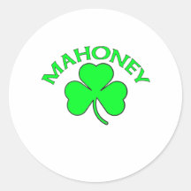 Mahoney Round Sticker