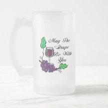 Mai le raisin soit avec vous texte de noir tasse à café