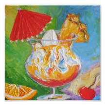 Mai Tai & Pineapple Fine Art Poster Photo Art
