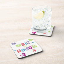 Maid of Honor Drink Coasters