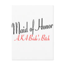 Maid Of Honour (AKA Bride's Bitch Red)