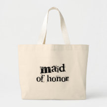 Maid of Honour Black Text Bags