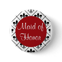 Maid of Honour Pinback Button