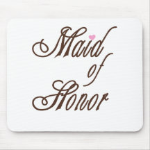 Maid of Honour Classy Browns Mouse Pad