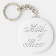 Maid of Honour Classy Greys Keychain