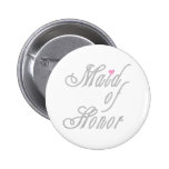 Maid of Honour Classy Greys Pin