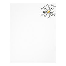 Maid of Honour Personalized Letterhead